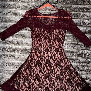 Small, dark purple dress from Material Girl